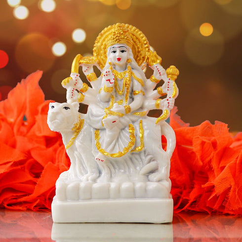 Gold White Shakti - The Earth Store - God Statue